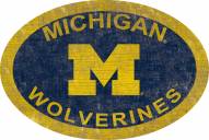 Michigan Wolverines 46" Team Color Oval Sign