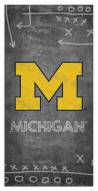 Michigan Wolverines 6" x 12" Chalk Playbook Sign