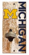 Michigan Wolverines 6" x 12" Distressed Bottle Opener
