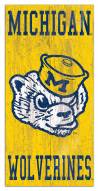 Michigan Wolverines 6" x 12" Heritage Logo Sign