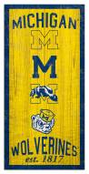 Michigan Wolverines 6" x 12" Heritage Sign