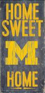Michigan Wolverines 6" x 12" Home Sweet Home Sign