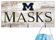 Michigan Wolverines 6" x 12" Mask Holder