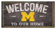 Michigan Wolverines 6" x 12" Welcome Sign