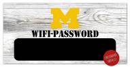 Michigan Wolverines 6" x 12" Wifi Password Sign
