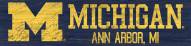 Michigan Wolverines 6" x 24" Team Name Sign