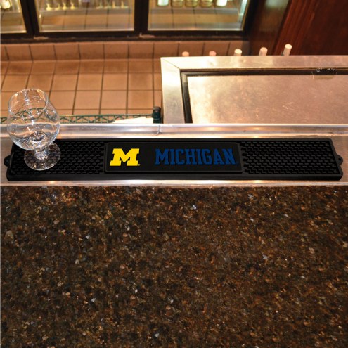 Michigan Wolverines Bar Mat