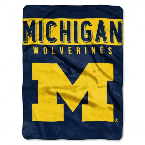 Michigan Wolverines Basic Raschel Blanket
