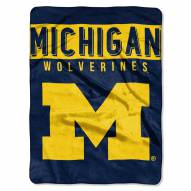 Michigan Wolverines Basic Raschel Blanket