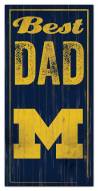Michigan Wolverines Best Dad Sign
