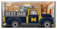 Michigan Wolverines Best Dad Truck 6" x 12" Sign