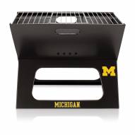 Michigan Wolverines Black Portable Charcoal X-Grill