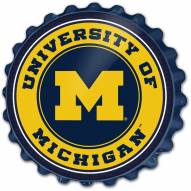 Michigan Wolverines Bottle Cap Wall Sign