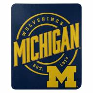 Michigan Wolverines Campaign Fleece Throw Blanket