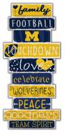 Michigan Wolverines Celebrations Stack Sign