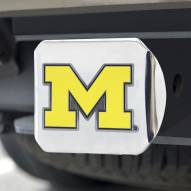 Michigan Wolverines Chrome Color Hitch Cover