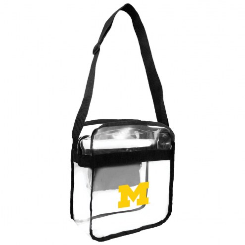 Michigan Wolverines Clear Crossbody Carry-All Bag
