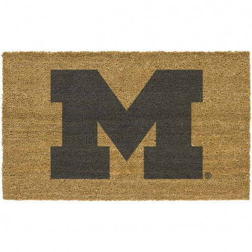 Michigan Wolverines Colored Logo Door Mat