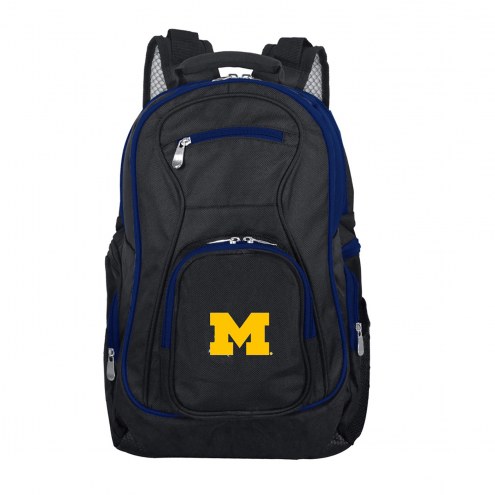 NCAA Michigan Wolverines Colored Trim Premium Laptop Backpack