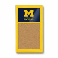Michigan Wolverines Cork Note Board