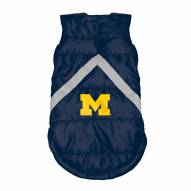 Michigan Wolverines Dog Puffer Vest