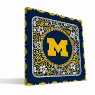 Michigan Wolverines Eclectic Canvas Print