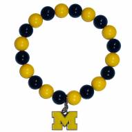 Michigan Wolverines Fan Bead Bracelet