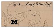 Michigan Wolverines Father's Day Coloring Sign