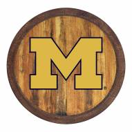 Michigan Wolverines "Faux" Barrel Top Sign