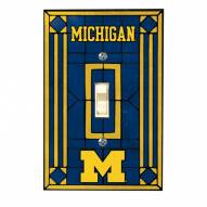 Michigan Wolverines Glass Single Light Switch Plate Cover