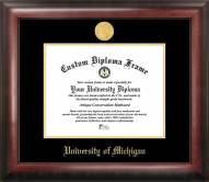 Michigan Wolverines Gold Embossed Diploma Frame