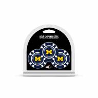 Michigan Wolverines Golf Chip Ball Markers