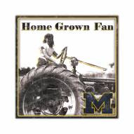 Michigan Wolverines Home Grown 10" x 10" Sign