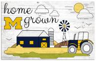Michigan Wolverines Home Grown 11" x 19" Sign