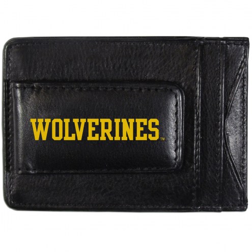 Michigan Wolverines Logo Leather Cash and Cardholder