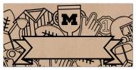 Michigan Wolverines Name Banner Coloring Sign