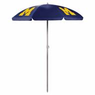 Michigan Wolverines Navy Beach Umbrella