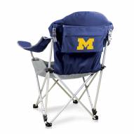 Michigan Wolverines Navy Reclining Camp Chair