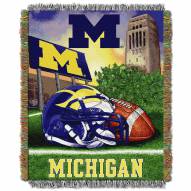 Michigan Wolverines NCAA Woven Tapestry Throw / Blanket