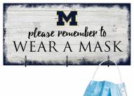 Michigan Wolverines Please Wear Your Mask Sign