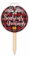 Michigan Wolverines Seasons Greetings with Stake