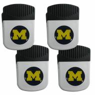 Michigan Wolverines 4 Pack Chip Clip Magnet with Bottle Opener