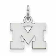 Michigan Wolverines Sterling Silver Extra Small Pendant
