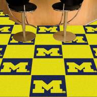 Michigan Wolverines Team Carpet Tiles