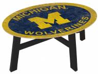 Michigan Wolverines Team Color Coffee Table