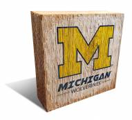 Michigan Wolverines Team Logo Block