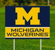 Michigan Wolverines Team Name Yard Sign