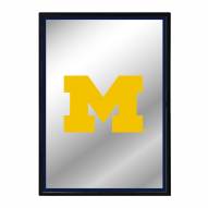 Michigan Wolverines Vertical Framed Mirrored Wall Sign