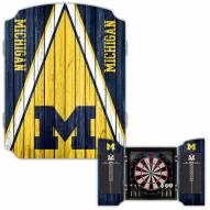 Michigan Wolverines Dartboard Cabinet