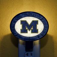 Michigan Wolverines NCAA Stained Glass Night Light